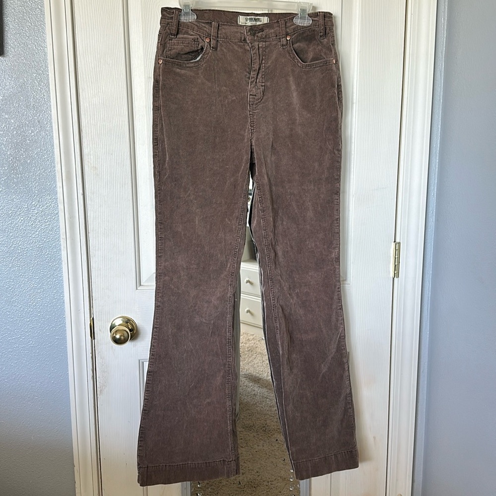 Women’s high rise corduroy trouser jeans